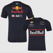2025 F1 Red Bull Black T-Shirts Racing Suit(圆领)