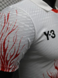 24-25 Japan 火焰Y3 White Special Edition Player Version Soccer Jersey