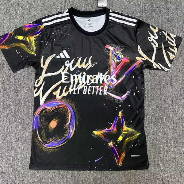 25-26 RMA Black Blue Special Edition Fans Training Shirts