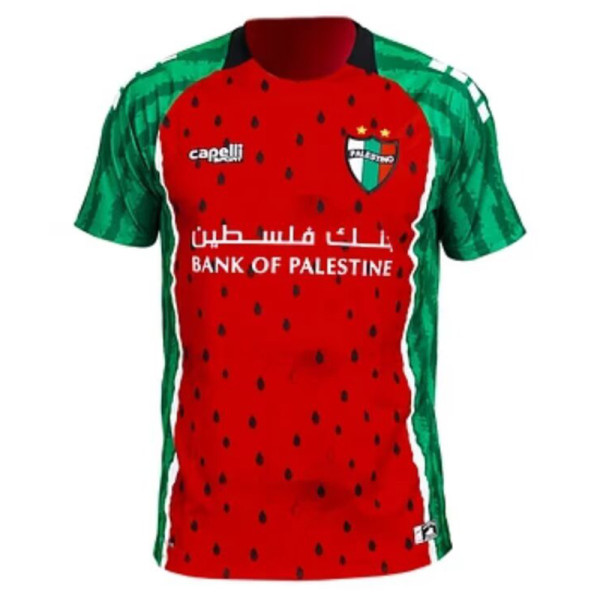 25-26 Deportivo Palestino Green Red Fans Soccer Jersey