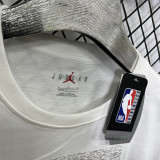 T197 Bucks Jordan White High Quality Casual T-Shirt