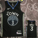 2020 Warriors POOLE #3 Black Grey Top Quality Hot Pressing NBA Jersey
