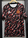 24-25 Man Utd Red Black Fans Training shirts