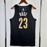 23-24 Grizzlies ROSE #23 Black City Edition Top Quality Hot Pressing NBA Jersey