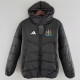 24-25 Newcastle Black Hooded Cotton Coat #棉衣