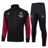 24-25 PSG Jordan Black Jacket Tracksuit #A766