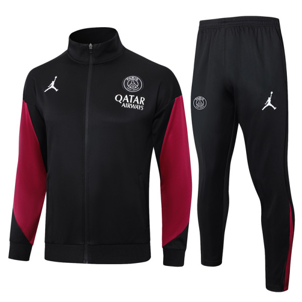 24-25 PSG Jordan Black Jacket Tracksuit #A766