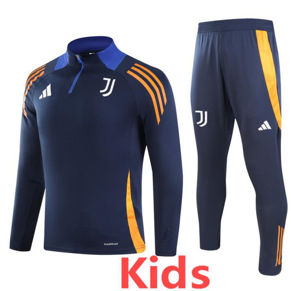 24-25 JUV Royal blue Kids Half Pull Tracksuit (童装)(半拉链)