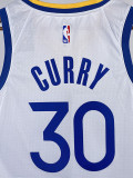 22-23 WARRIORS CURRY #30 White Top Quality Hot Pressing NBA Jersey (V领)