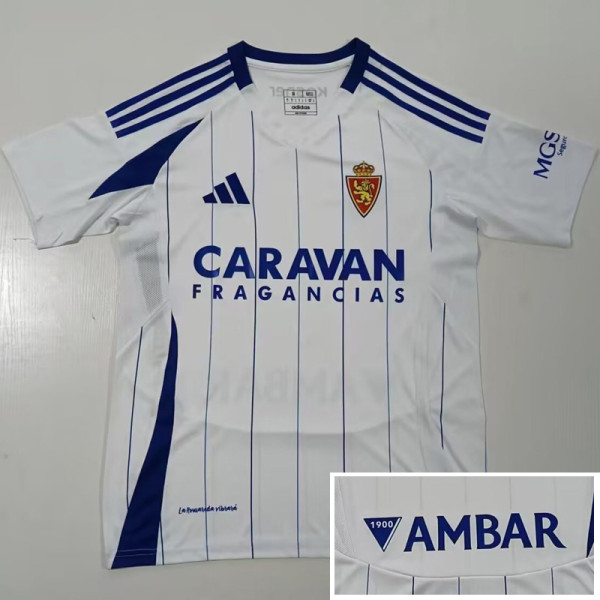 24-25 Zaragoza Home Fans Soccer Jersey