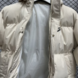24-25 MF3 NK White Hooded Cotton Coat #棉衣