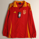 24-25 Spain Black Red Windbreaker