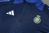 24-25 Al-Nassr Royal blue Half Pull Tracksuit (半拉链)
