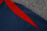 2024 NK Royal Blue Half Pull Tracksuit #05(半拉链)(红色领)