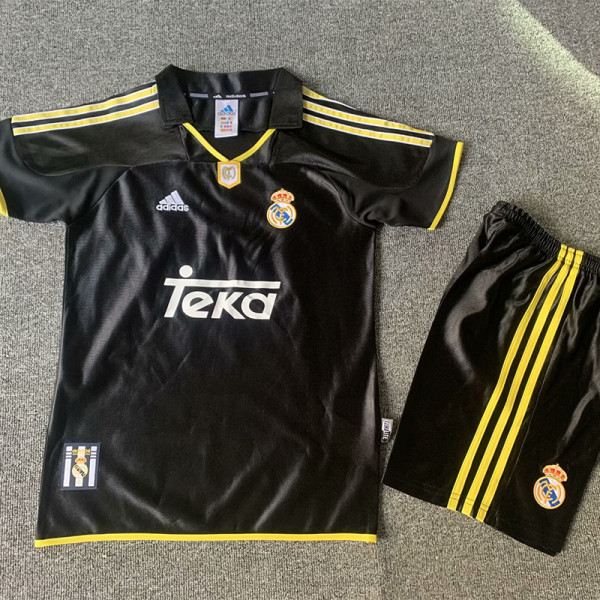 2000-2001 RMA Away Kids Retro Soccer Jersey