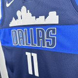 Dallas Mavericks IRVING #11 Royal blue Top Quality Hot Pressing NBA Jersey(雪山)
