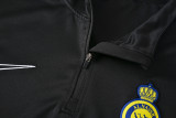 24-25 Al-Nassr Black Half Pull Tracksuit (半拉链)