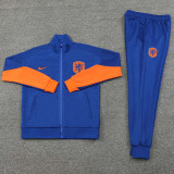 24-25 Netherlands Fancy blue Jacket Tracksuit #01