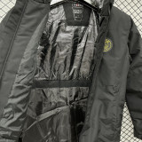 24-25 PSG Jordan Cotton Thickened warm Black Outdoor Jackets #P2加棉冲锋衣