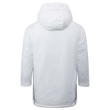 24-25 Argentina White Hooded Windbreaker Fabric Cotton Coat #G182(蓝标)