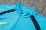 2024 JOM Lake Blue Kids Half Pull Tracksuit (童装)(半拉链)