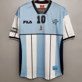 2001 Argentina MARADONA 10# Commemorative Edition Retro Soccer Jersey