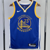22-23 WARRIORS GREEN #23 Blue Top Quality Hot Pressing NBA Jersey (V领)