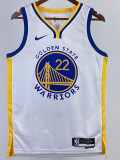 22-23 WARRIORS WIGGINS #22 White Top Quality Hot Pressing NBA Jersey (V领)