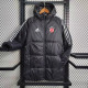 23-24 Bayern Black Hooded Cotton Coat White Edge (白色边) 棉衣
