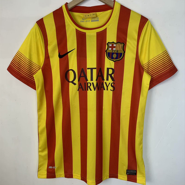 2013-2014 BAR Away Yellow Retro Soccer Jersey