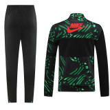 24-25 Nigeria Black Green Jacket Tracksuit #01