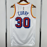 24-25 WARRIORS CURRY #30 White Retro Top Quality Hot Pressing NBA Jersey