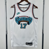 24-25 Grizzlies KAWAMURA #17 White Retro Top Quality Hot Pressing NBA Jersey
