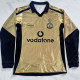 2001-2002 Man Utd Gold 100th Anniversary Long Sleeve Retro Soccer Jersey (长袖)