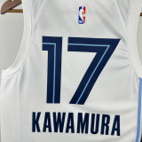 22-23 Grizzlies KAWAMURA #17 White Top Quality Hot Pressing NBA Jersey