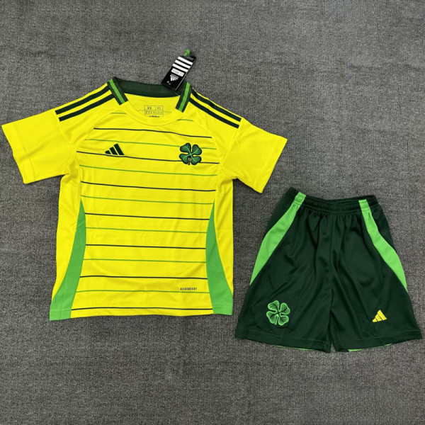 24-25 Celtic Away Kids Soccer Jersey