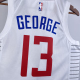 22-23 Clippers GEORGE #13 White Top Quality Hot Pressing NBA Jersey
