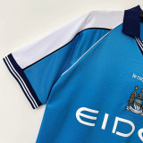 1999-2001 Man City Home Retro Soccer Jersey