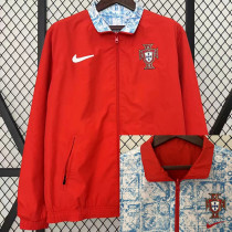 24-25 Portugal Red & Blue Double Sided Windbreaker (双面风衣)