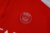 24-25 PSG Red Half Pull Tracksuit (半拉链)