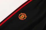 24-25 Man Utd Black Jacket Tracksuit #01