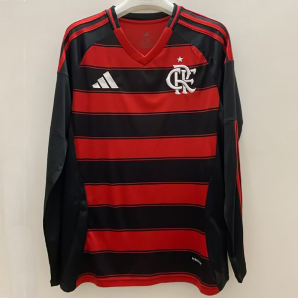 25-26 Flamengo Home Long Sleeve Soccer Jersey (长袖)