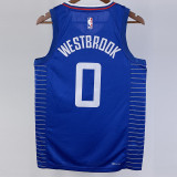 22-23 Clippers WESTBROOK #0 Blue Top Quality Hot Pressing NBA Jersey