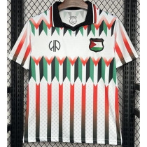 Palestina FC Red White Retro Soccer Jersey