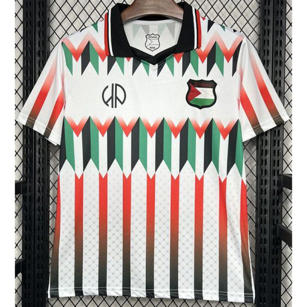 Palestina FC Red White Retro Soccer Jersey