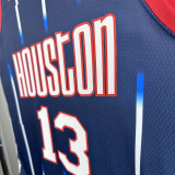 22-23 Rockets HARDEN #13 Royal blue City Edition Top Quality Hot Pressing NBA Jersey
