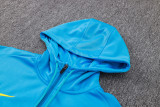 24-25 Brazil Lake blue Hoodie Jacket Tracksuit #F560