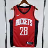 22-23 ROCKETS WAGNER #28 Red Away Top Quality Hot Pressing NBA Jersey