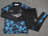 24-25 Napoli Blue Black Half Pull Tracksuit (半拉链)