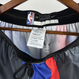 23-24 NETS Black City Edition Top Quality NBA Pants (涂鸦)